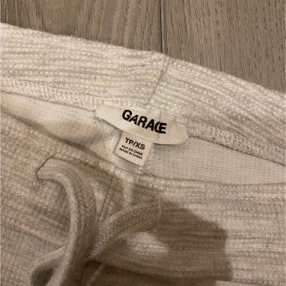 Garage Light Gray Ribbed Sweatpants - Picture 3 of 3